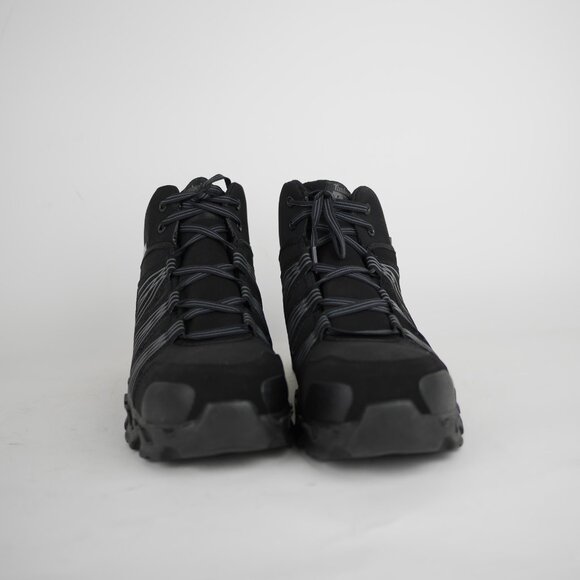 TIMBERLAND Pro Men's 8.5 Black leather anti fatigue composite toe ankle boots - Picture 5 of 13
